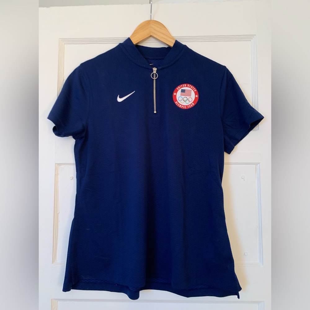 Nike Dri-Fit Navy Blue Olympic Tee